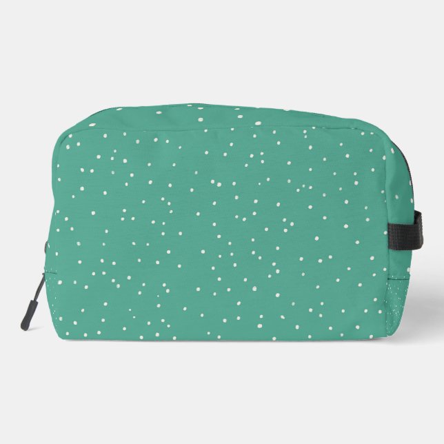 Trousse de toilette de voyage, verte avec de petit (Verso)