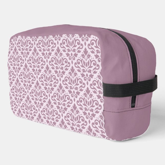 Trousse De Toilette Défiler le motif Damas Mauve sur rose (Coin gauche)