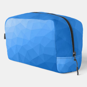 Trousse De Toilette Dégradé de bleu clair motif de maille géométrique