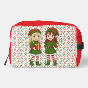 Trousse De Toilette Des lutins de Noël anime mignons