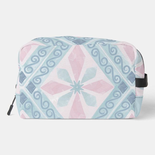 Trousse De Toilette diamond shaped blue pattern (Verso)