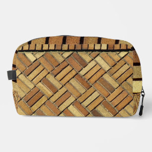 Trousse De Toilette Dopp Kitt - Motif en brique orange