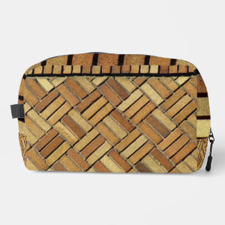 Trousse De Toilette Dopp Kitt - Motif en brique orange