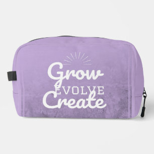 Trousse De Toilette Douce Lavande-Violet avec Typographie Blanche