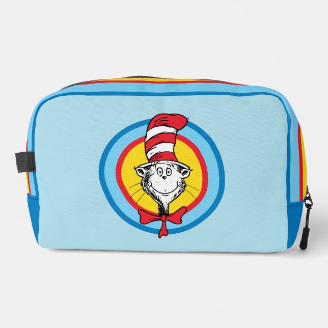 Trousse De Toilette Dr. Seuss | Graphisme de tête de Chat dans le Chap (Recto)