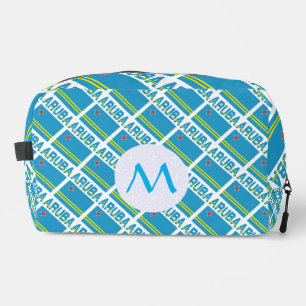 Trousse De Toilette Drapeau d'Aruba carrelé Monogramme