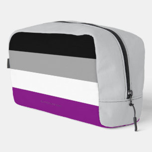 Trousse De Toilette Drapeau de fierté asexué de SlipperyJoe mettant l'