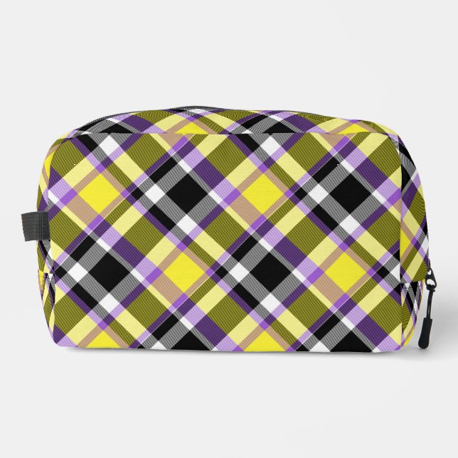 Trousse De Toilette Drapeau de fierté éclectique boho non binaire à ca (Recto)