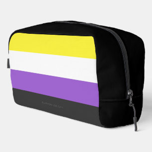 Trousse De Toilette Drapeau de fierté non binaire de SlipperyJoe's jau
