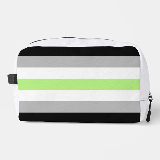 Trousse De Toilette Drapeau de la fierté agender – Identité agender LG (Recto)