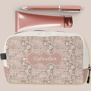 Trousse De Toilette Dylandria Vintage Rose Poussiéreux Rose Clair