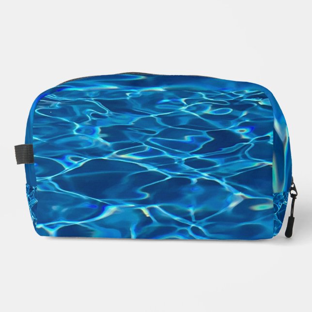 Trousse De Toilette Eau de la piscine bleu foncé (Recto)