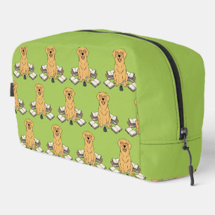 Trousse De Toilette Écrivain Retriever Doré Intelligent Accent Vert