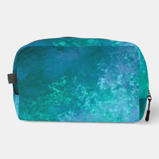 Trousse De Toilette Effet nuage tempête élégant Vert (Recto)
