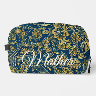 Trousse De Toilette Élégance Bleu Doré