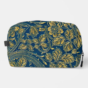Trousse De Toilette Élégance Bleue Dorée