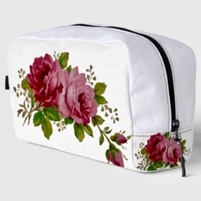 Trousse De Toilette Élégance Rose Vintage  (Créateur téléchargé)
