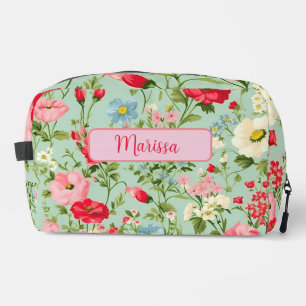 Trousse De Toilette Élégant Fleur sauvage de pays anglais personnalisé