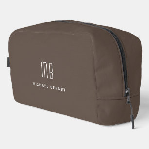 Trousse De Toilette Élégant Monogramme Brown
