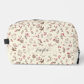 Trousse De Toilette Élégant stylé pochoir cométique floral