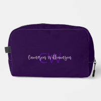 Élégant Type de script Initiales et nom Violet pro
