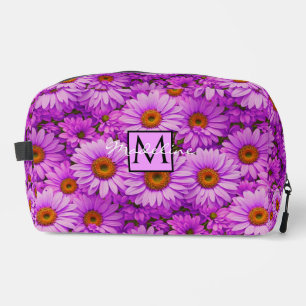 Trousse De Toilette Élégante marguerite florale magenta rose foncé