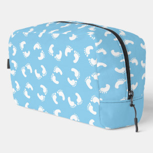 Trousse De Toilette Empreintes bébé, Pied bébé, Marches, Bleu, Garçon