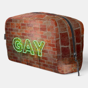 Trousse De Toilette Enseigne néon gay illuminée SlipperyJoe lumineuse
