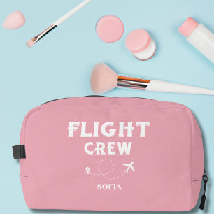 Trousse De Toilette Équipage de vol Rose et Blanc Mariage d'Enterremen