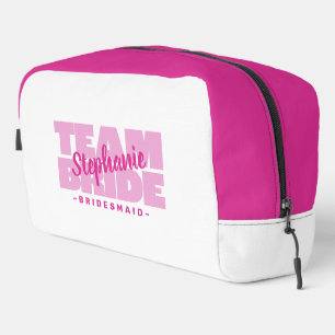 Trousse De Toilette Équipe Mariée Cadeau Demoiselles d'Honneur Rose
