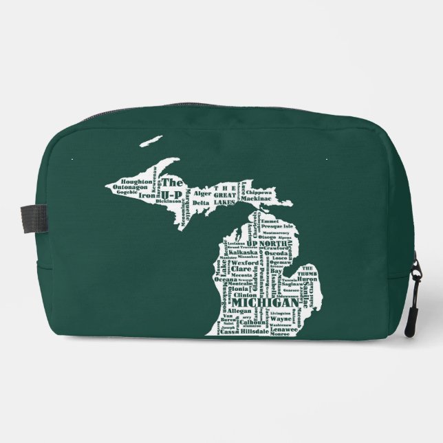 Trousse De Toilette État vert des villes du Michigan (Recto)
