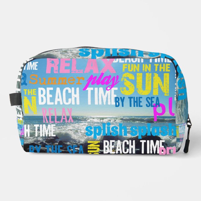 Trousse De Toilette Été Plage Temps Amusement (Recto)