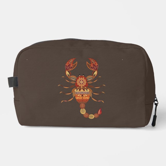 Trousse De Toilette Ethnic Floral Scorpion (Recto)