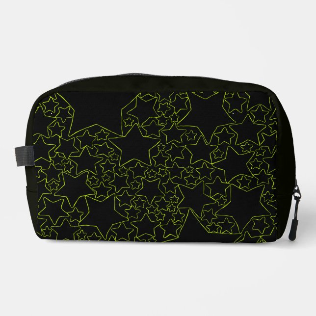 Trousse De Toilette Étoiles, Étoiles, Étoiles - Vert Lime  (Recto)