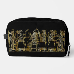 Trousse De Toilette Étui Accessoire en Relief Persan Or Noir Vintage