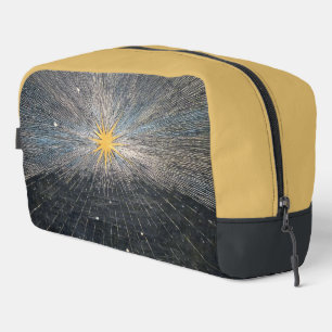 Trousse De Toilette Explosion Stellaire Jaune Abstraite Mystique Céles