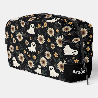 Trousse De Toilette Fantômes de goth d'été et tournesols Éffrayants