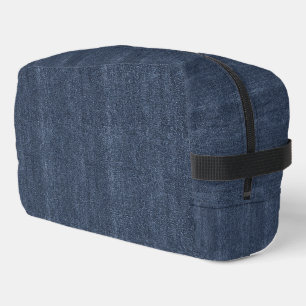 Trousse De Toilette Fausse toile de jean bleu