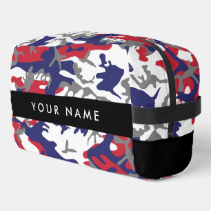 Trousse De Toilette Fête de l'Indépendance Camouflage Votre nom Person