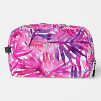 Feuilles de palme tropicale rose chaud