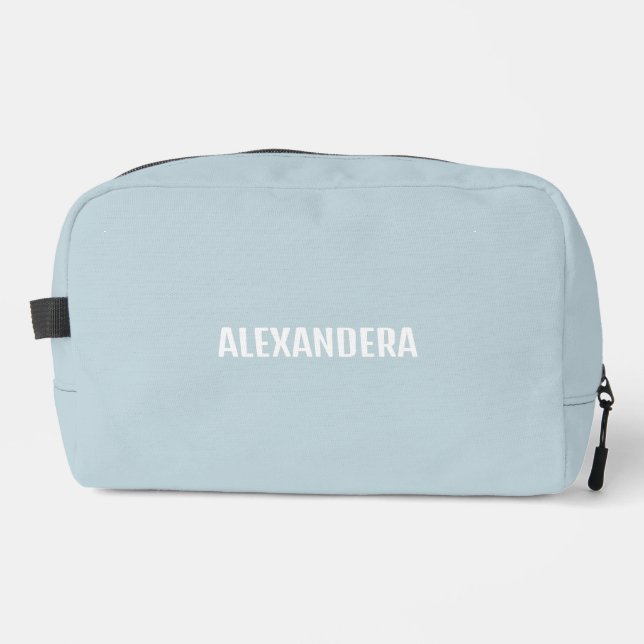 Trousse De Toilette Fille moderne Lumière Nom bleu (Recto)
