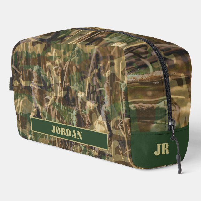 Trousse De Toilette Fisherman Camouflage Camo Print Fishing (Coin droit)