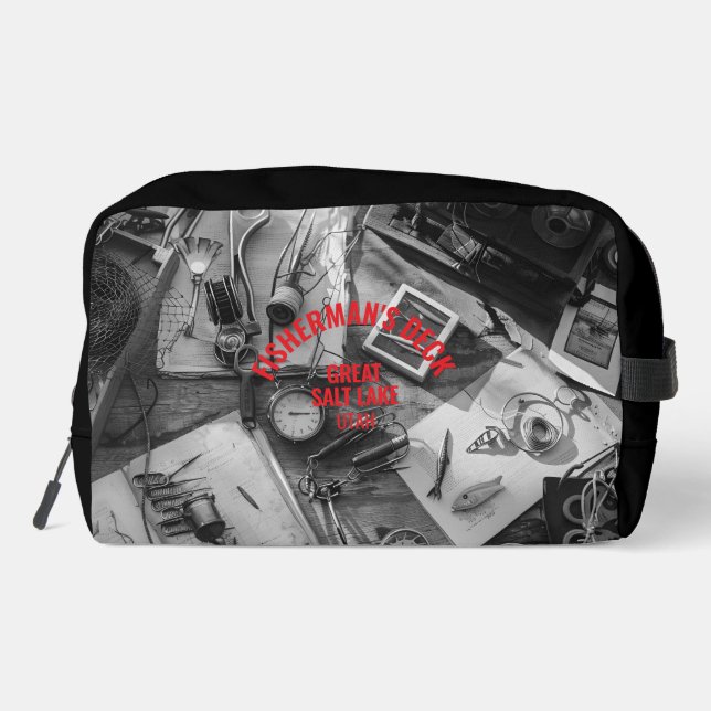 Trousse De Toilette Fisherman’s Deck Black and White (Verso)