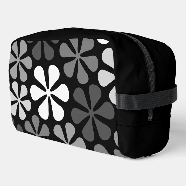 Trousse De Toilette Fleurs Abstraites monochromes (Coin gauche)