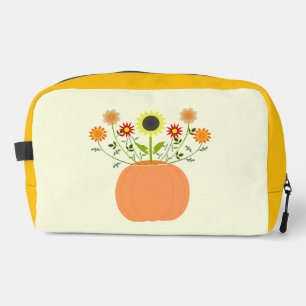 Trousse De Toilette Fleurs d'action de grâce en Citrouille
