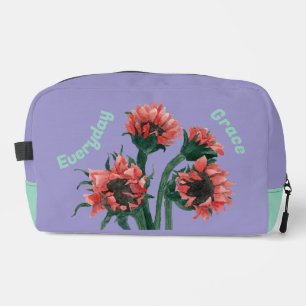 Trousse De Toilette Fleurs dans un vase aquarelle