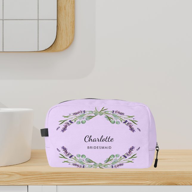 Trousse De Toilette Fleurs de lavande violette bridesmaid (Créateur téléchargé)