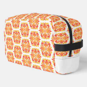 Trousse De Toilette Fleurs Oranges, Motif De Fleurs, Motif Floral