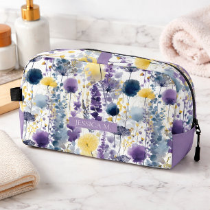 Trousse De Toilette Fleurs sauvages de lavande Personnalisé 
