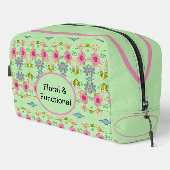 Trousse De Toilette Floral et fonctionnel : Pour toujours en fleurs (Coin droit)